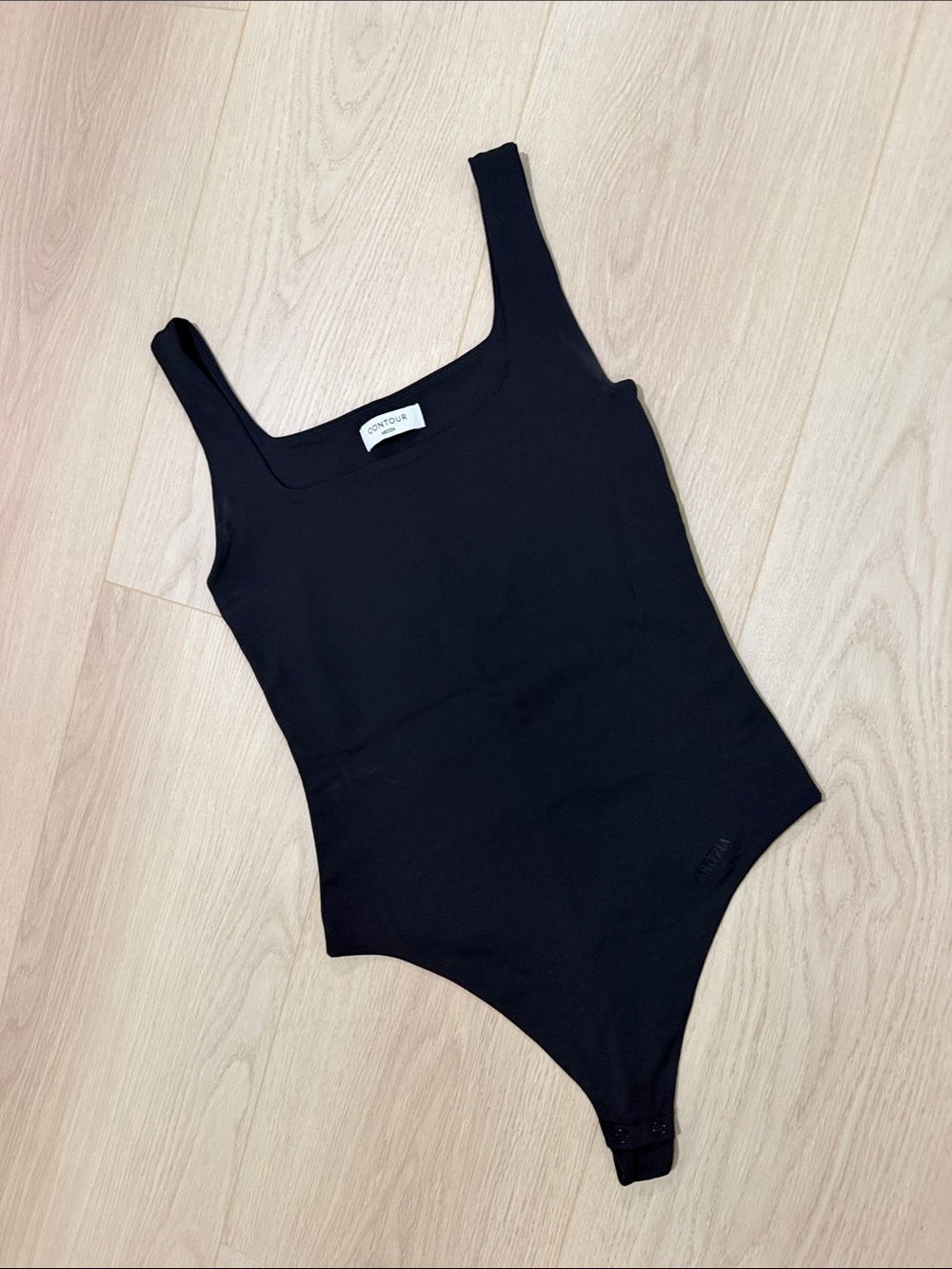 Womens Black One-Piece Bodysuit - Aritzia Contour